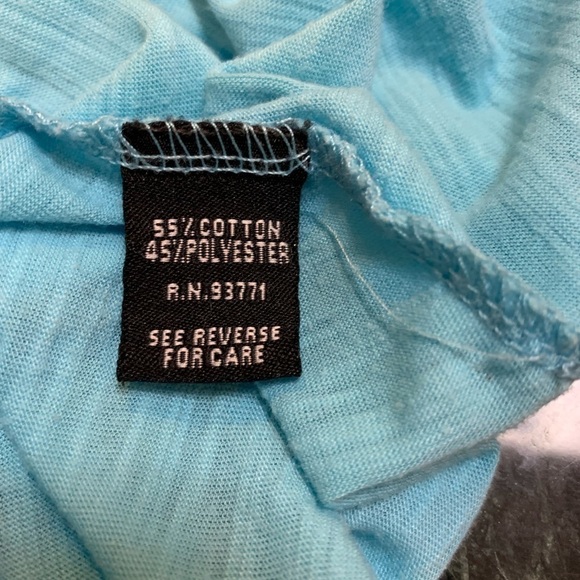 Kaktus teal cotton/poly top, size 16-18 - Picture 5 of 6